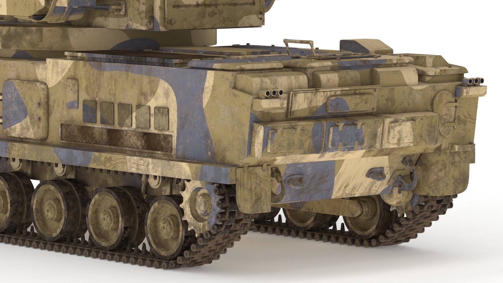 2K22 Tunguska Low Poly Low-poly 3D model_17