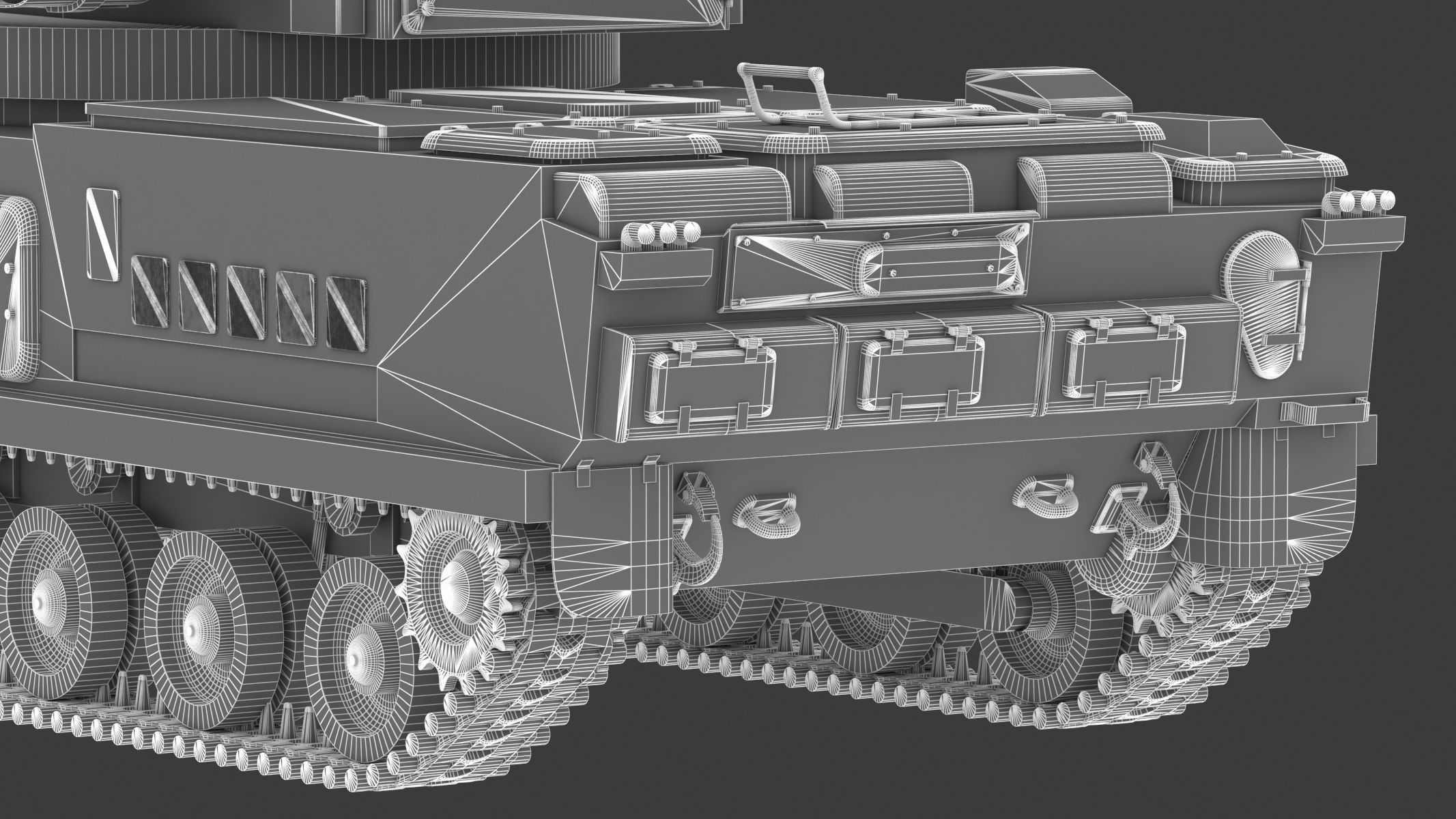 2K22 Tunguska Low Poly Low-poly 3D model_37
