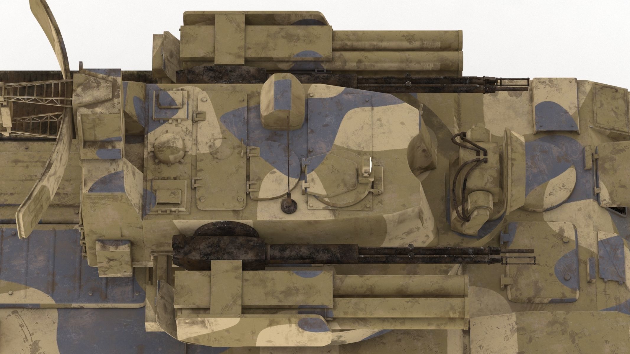 2K22 Tunguska Low Poly Low-poly 3D model_20