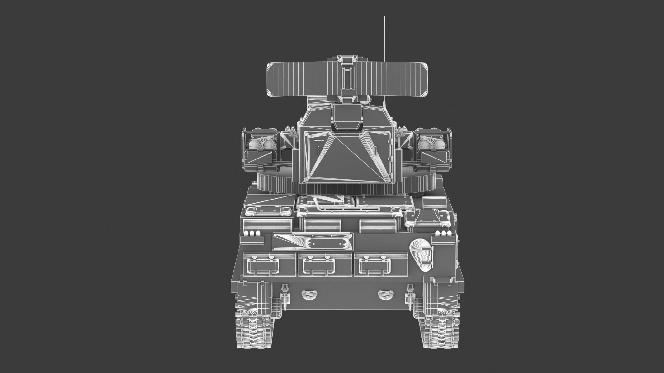 2K22 Tunguska Low Poly Low-poly 3D model_26