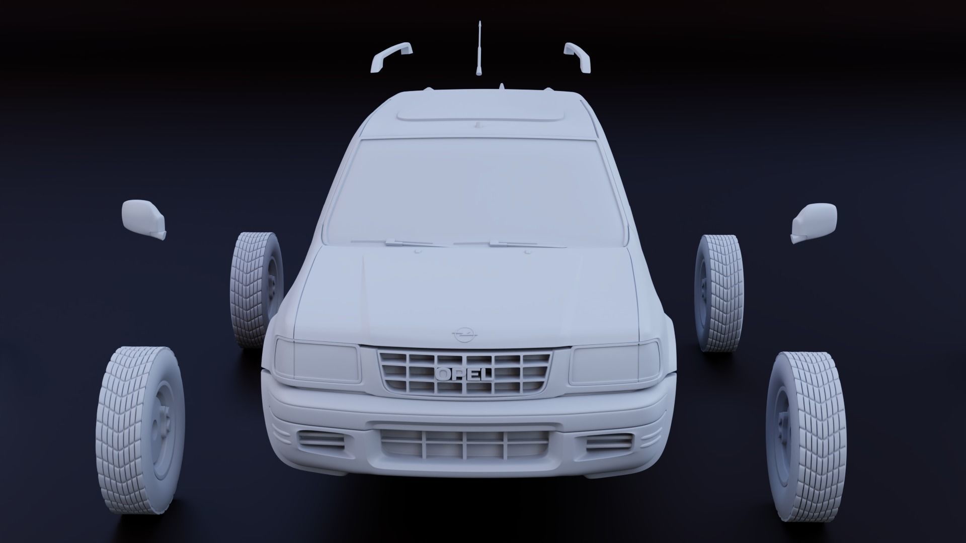 Opel Frontera stl 3 versions for 3d printing 3D print model_16