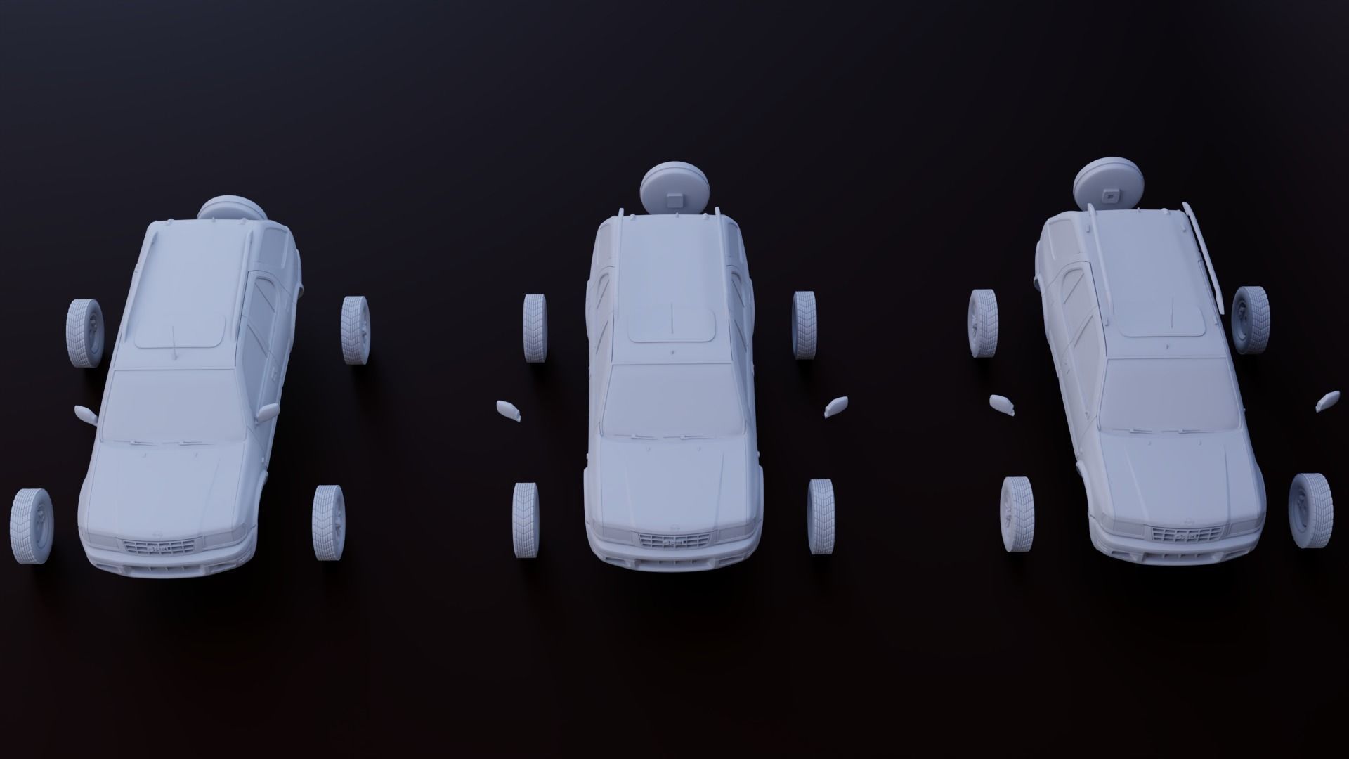 Opel Frontera stl 3 versions for 3d printing 3D print model_9