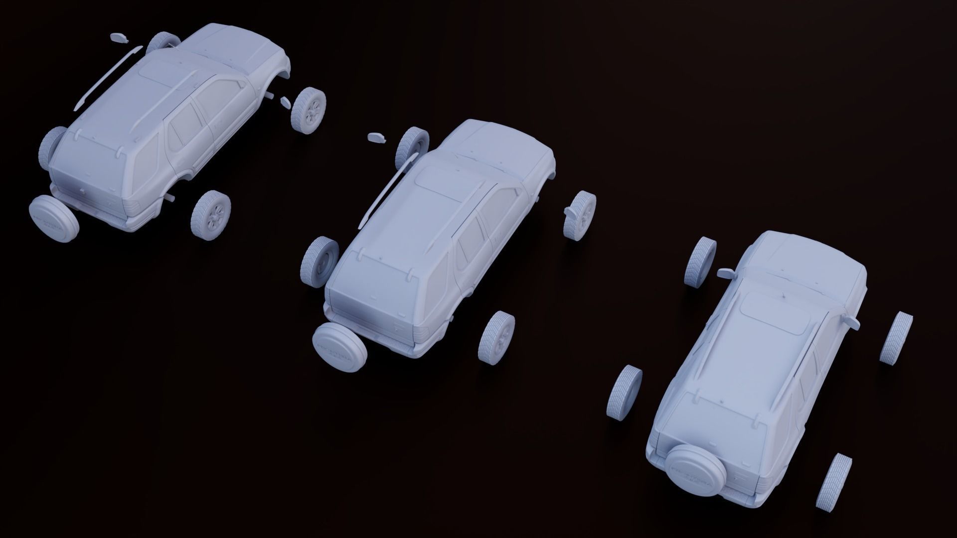 Opel Frontera stl 3 versions for 3d printing 3D print model_10