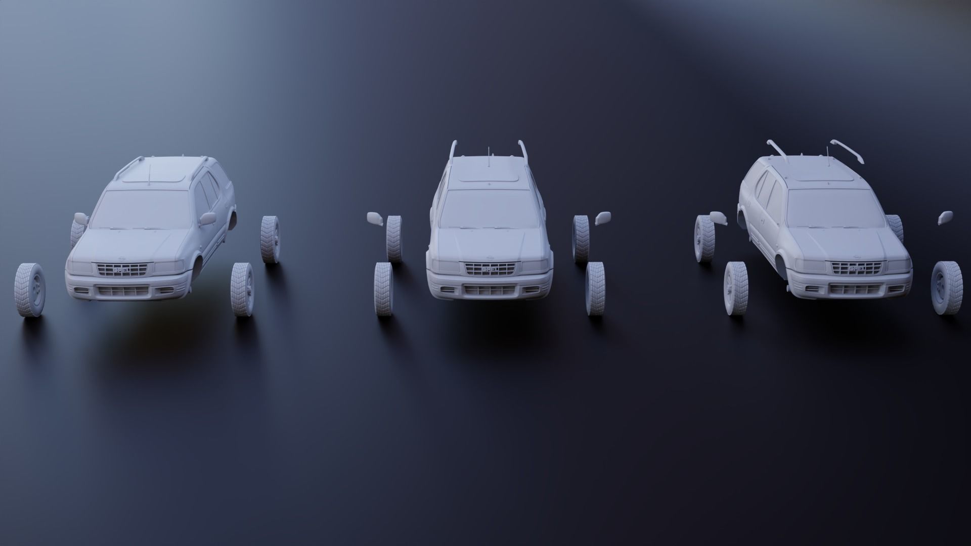 Opel Frontera stl 3 versions for 3d printing 3D print model_8