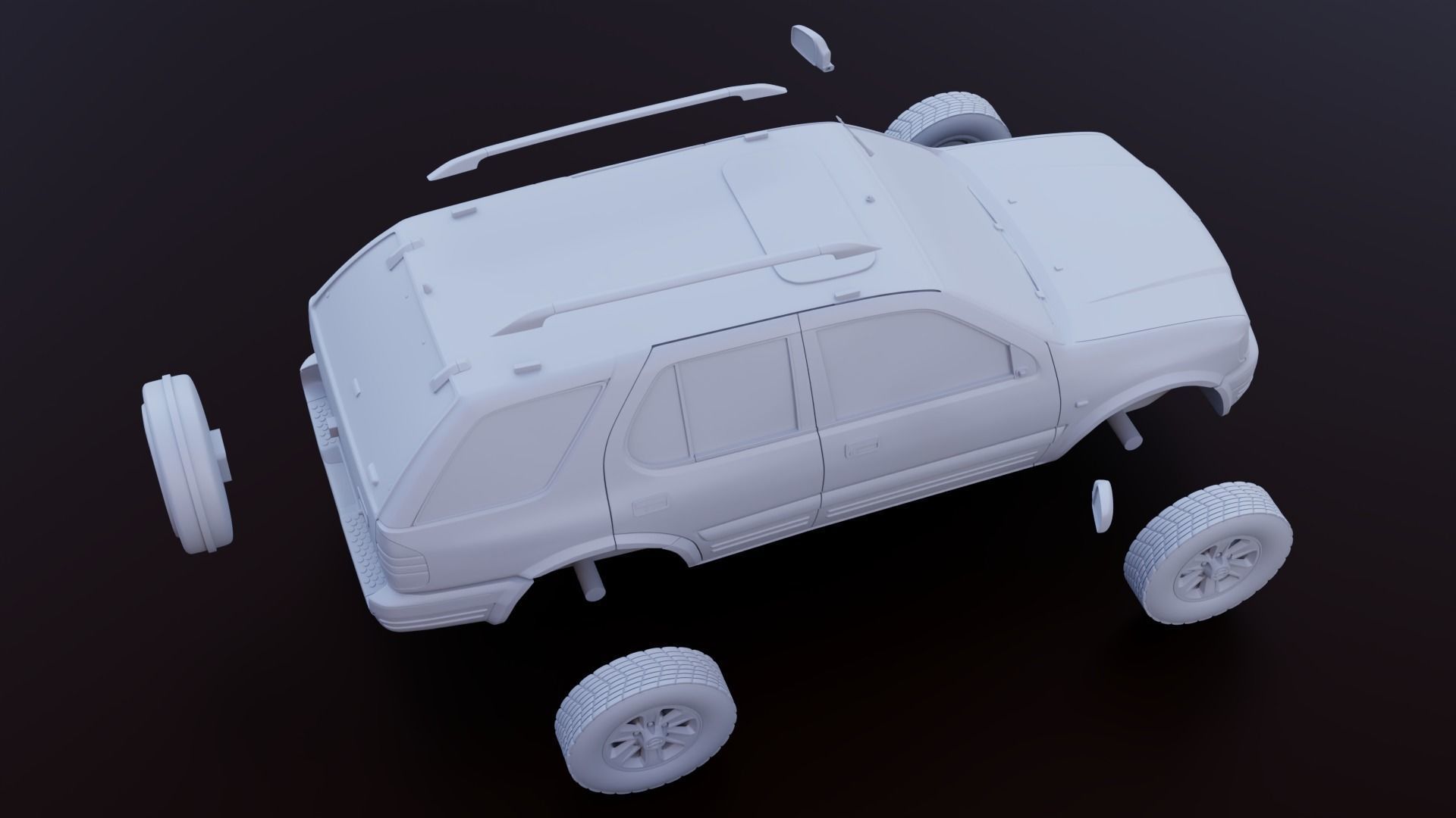 Opel Frontera stl 3 versions for 3d printing 3D print model_12