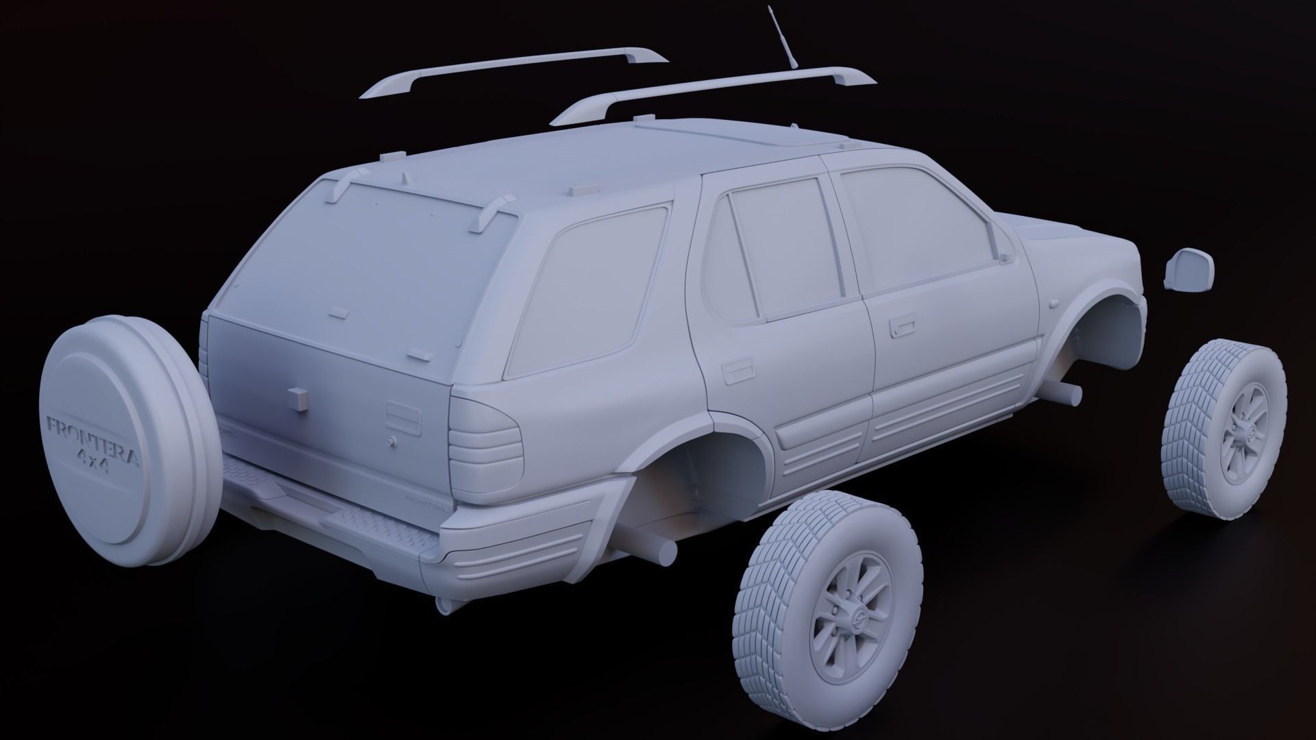 Opel Frontera stl 3 versions for 3d printing 3D print model_14