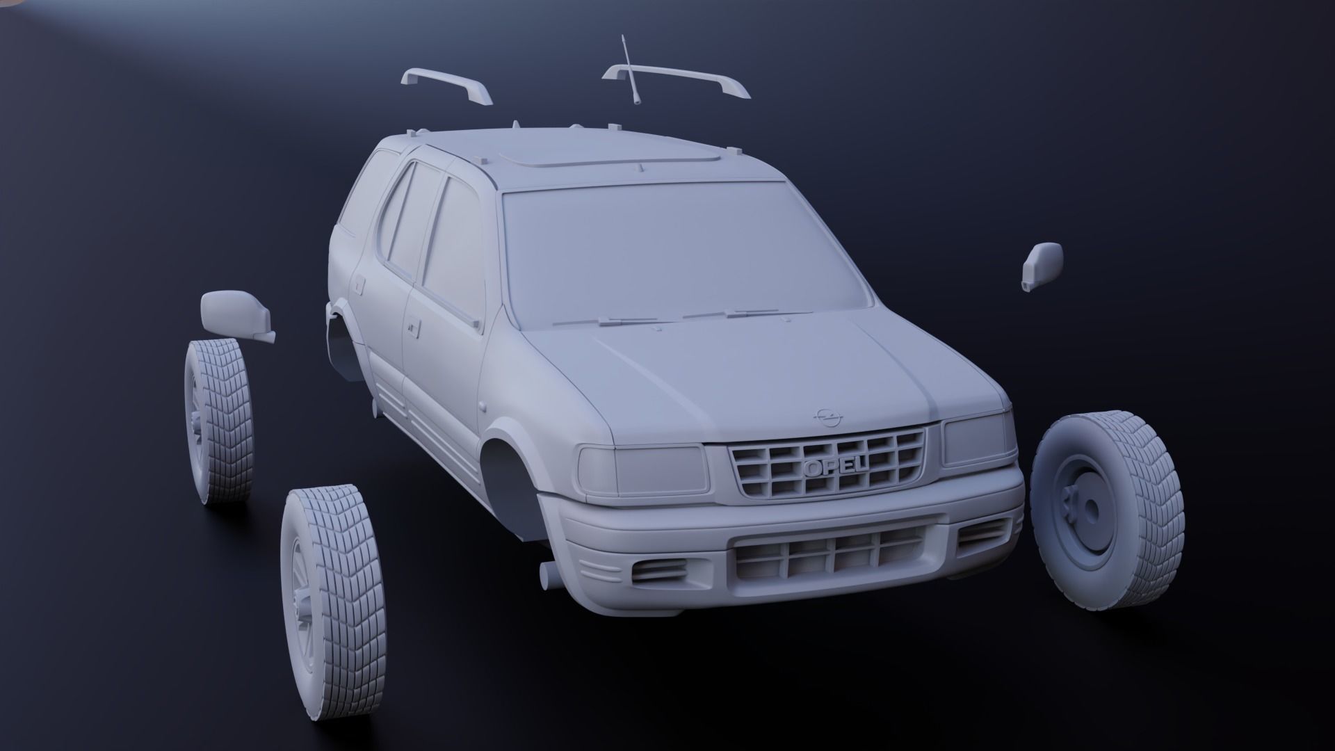 Opel Frontera stl 3 versions for 3d printing 3D print model_13