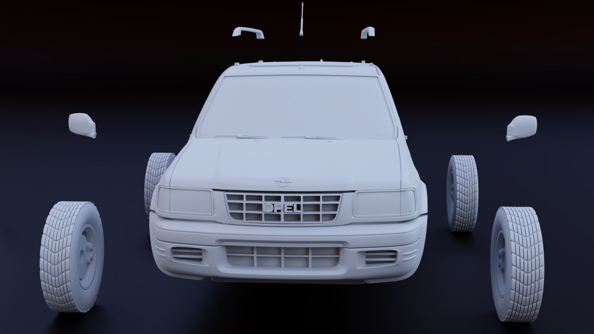 Opel Frontera stl 3 versions for 3d printing 3D print model_15