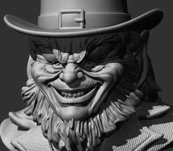 LEPRECHAUN bust 3D printable figure 