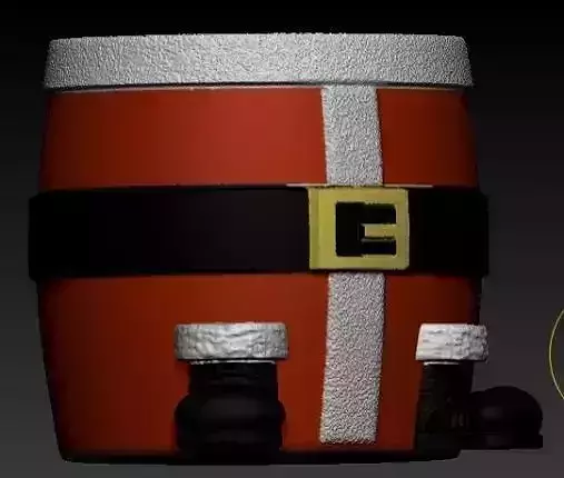 Mug Santa matera santa claus navidad vaso navidad souvenir papa 3D print model