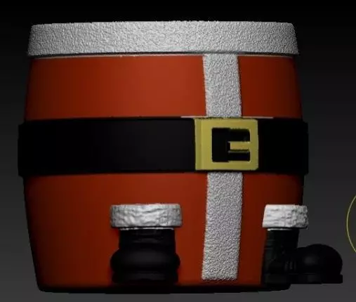 Mug Santa matera santa claus navidad vaso navidad souvenir papa 3D print model_0