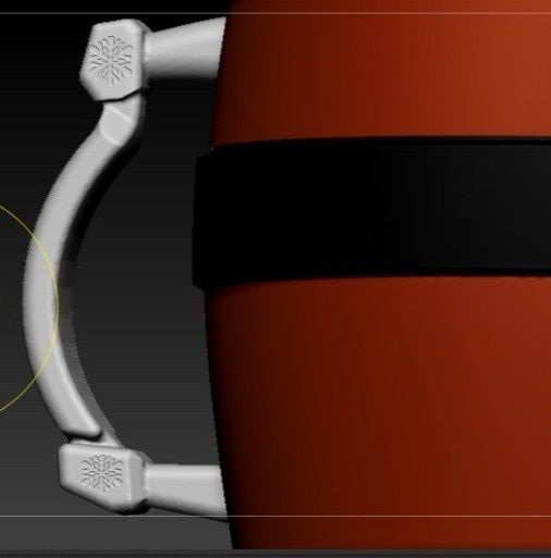 Mug Santa matera santa claus navidad vaso navidad souvenir papa 3D print model_6