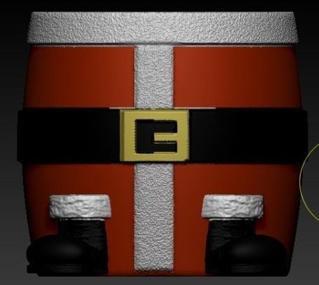 Mug Santa matera santa claus navidad vaso navidad souvenir papa 3D print model_5