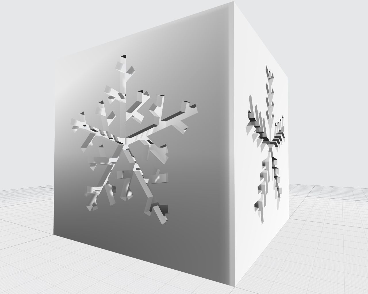 Cubic Christmas box for 3D printing or laser cutting 3D print model_6