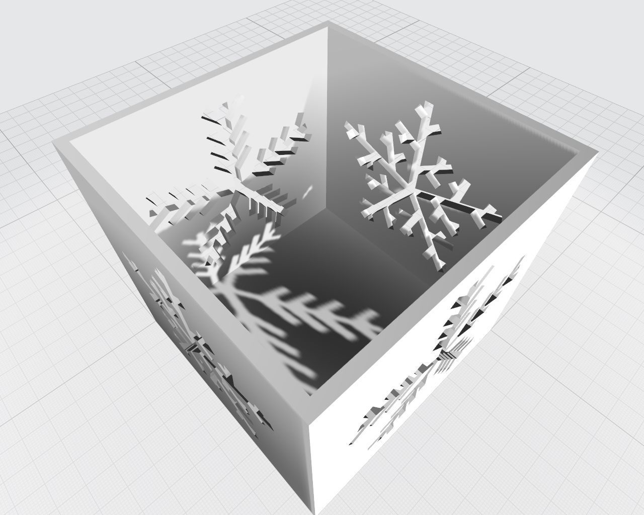 Cubic Christmas box for 3D printing or laser cutting 3D print model_5