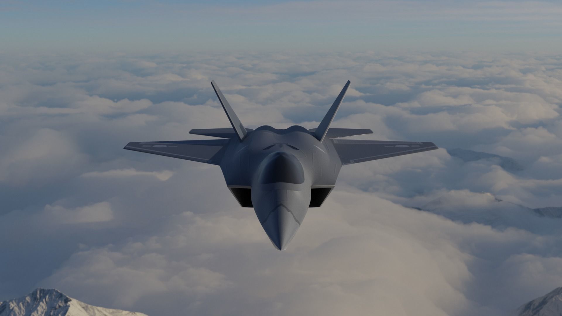 KAI KF-21 BORAMAE 5TH GEN FIGHTER JET Low-poly 3D model_1