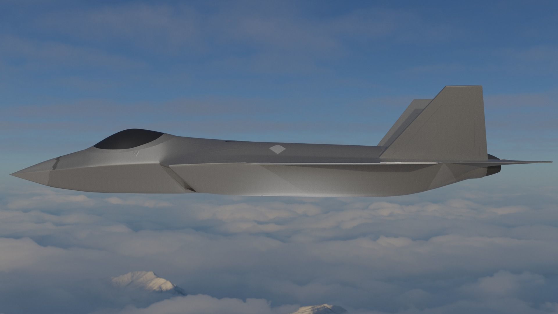 KAI KF-21 BORAMAE 5TH GEN FIGHTER JET Low-poly 3D model_3