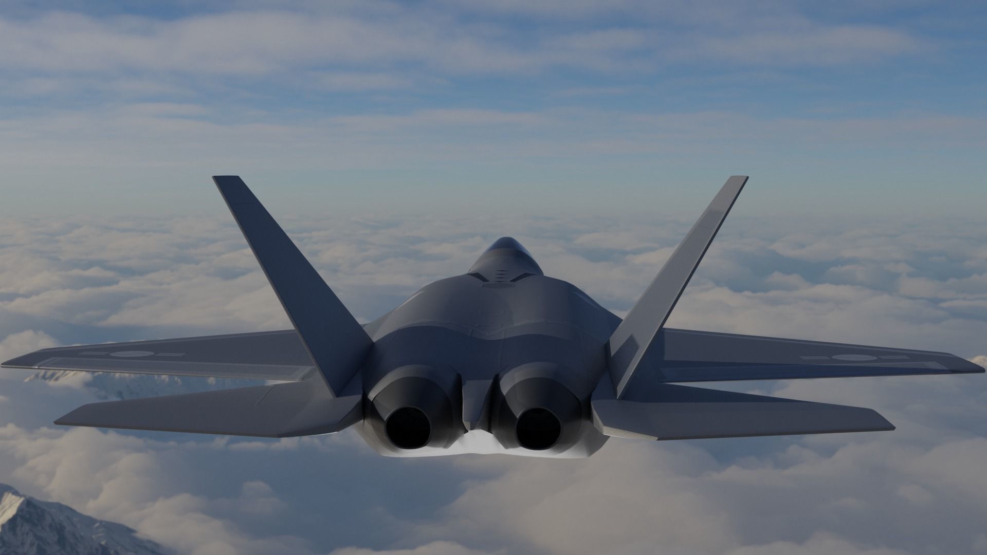 KAI KF-21 BORAMAE 5TH GEN FIGHTER JET Low-poly 3D model_6