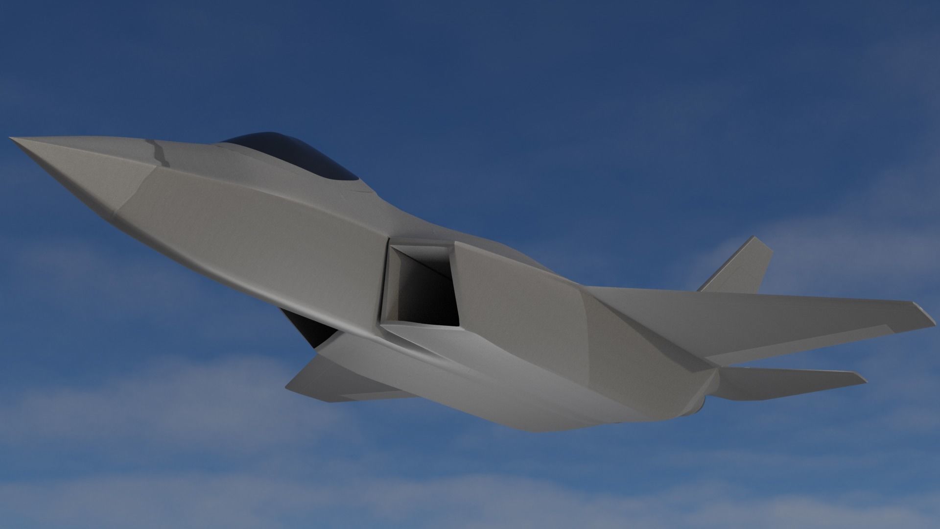 KAI KF-21 BORAMAE 5TH GEN FIGHTER JET Low-poly 3D model_10