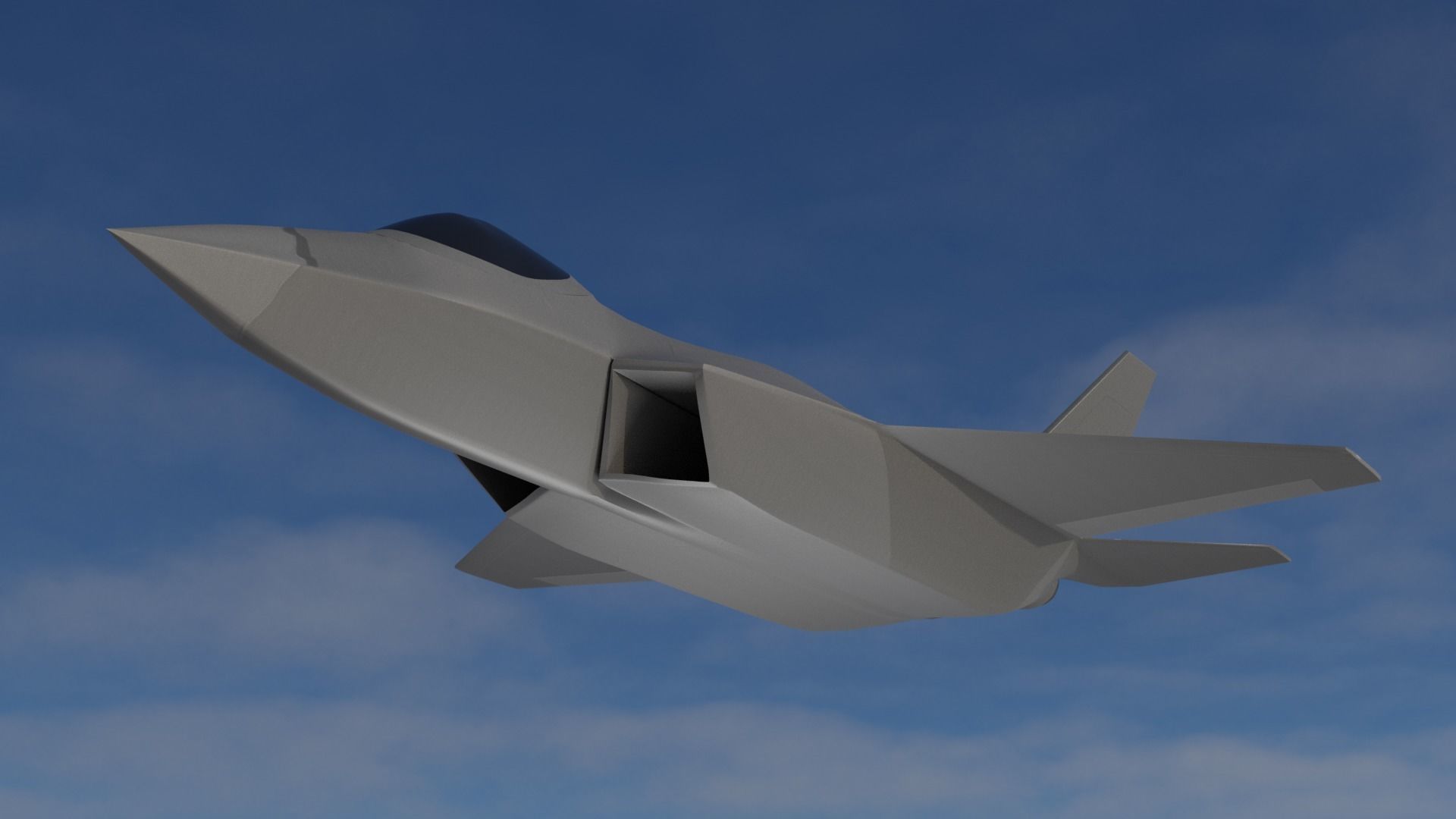 KAI KF-21 BORAMAE 5TH GEN FIGHTER JET Low-poly 3D model_9