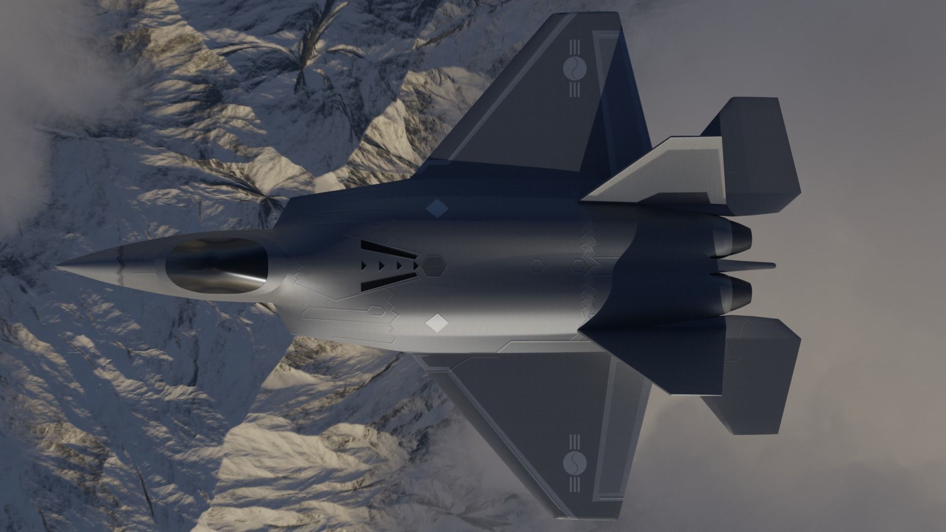 KAI KF-21 BORAMAE 5TH GEN FIGHTER JET Low-poly 3D model_5