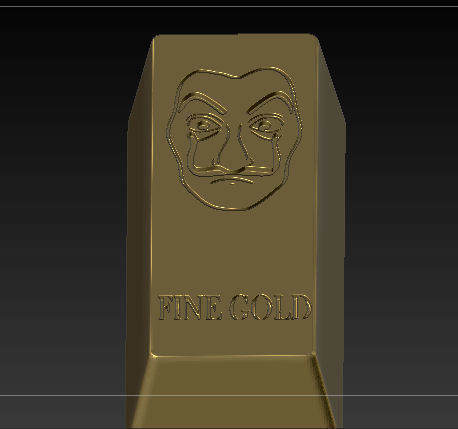 lingote la casa de papel - ingot the paper house 3D print model_1