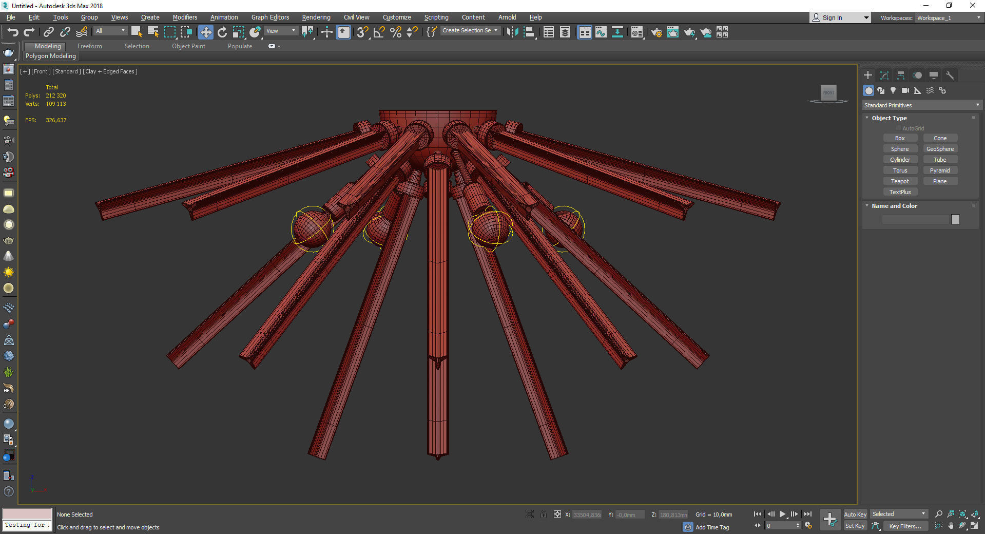 Hanley 49009 Arteriors Home Low-poly 3D model_2