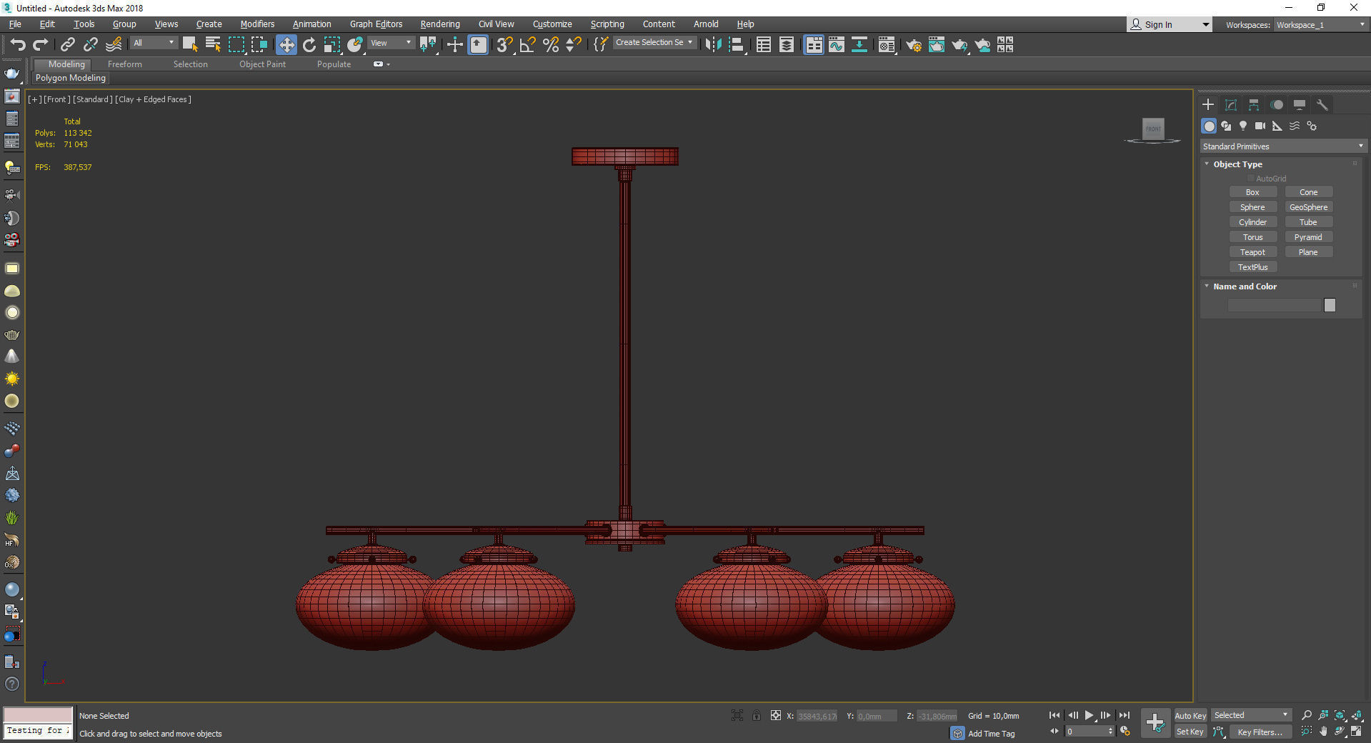 Houston 89051 Arteriors Home Low-poly 3D model_2