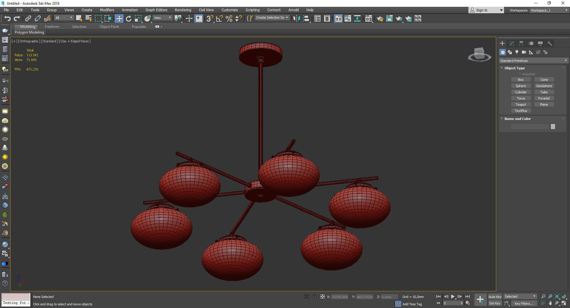 Houston 89051 Arteriors Home Low-poly 3D model_3