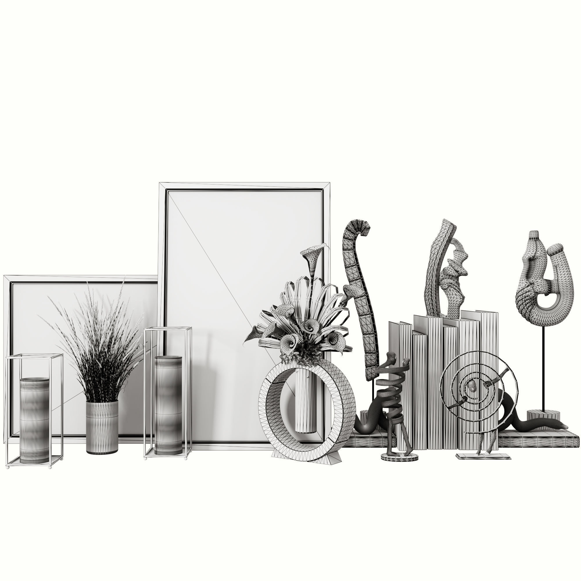 decorative set 01 3D model_1