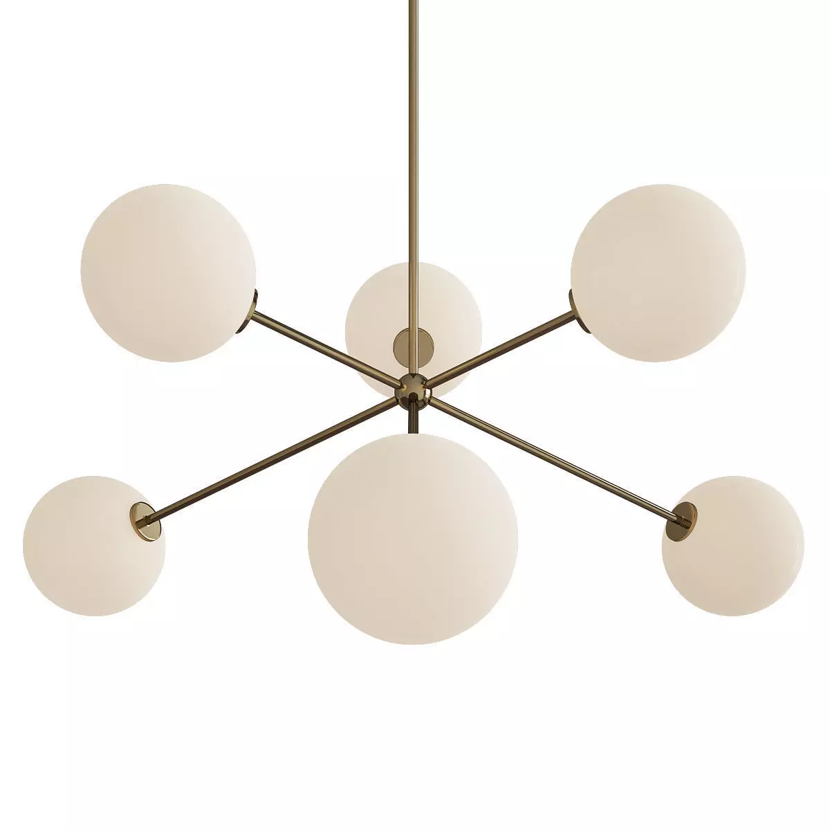 Novo Chandelier Low-poly 3D model_0