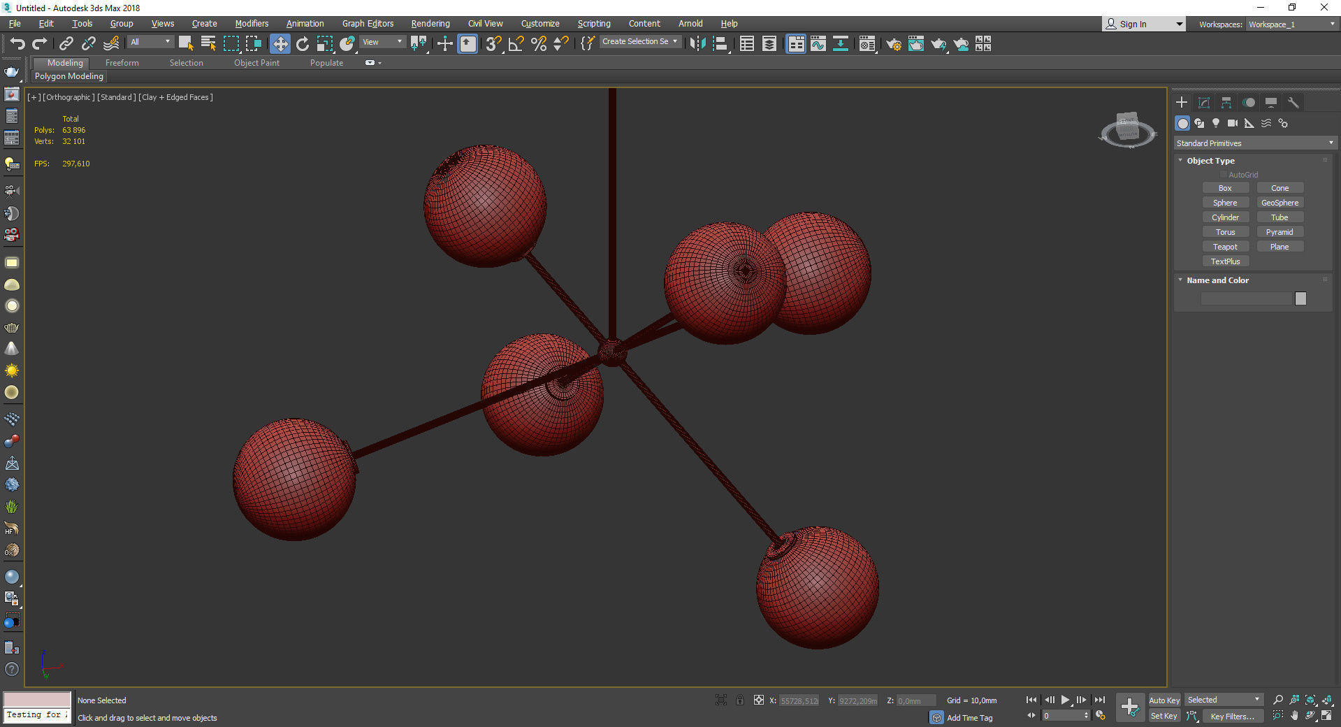 Novo Chandelier Low-poly 3D model_4