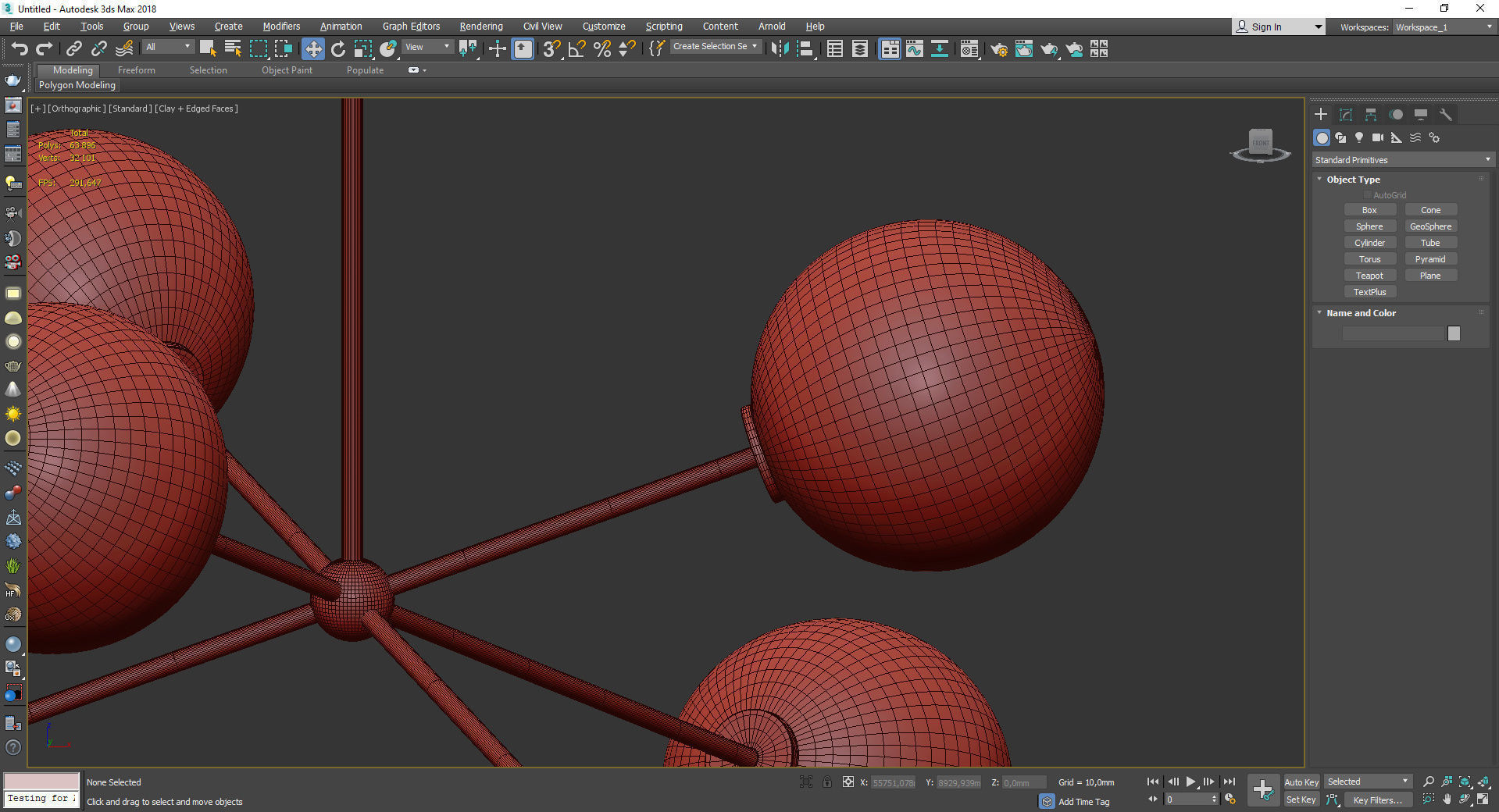 Novo Chandelier Low-poly 3D model_5
