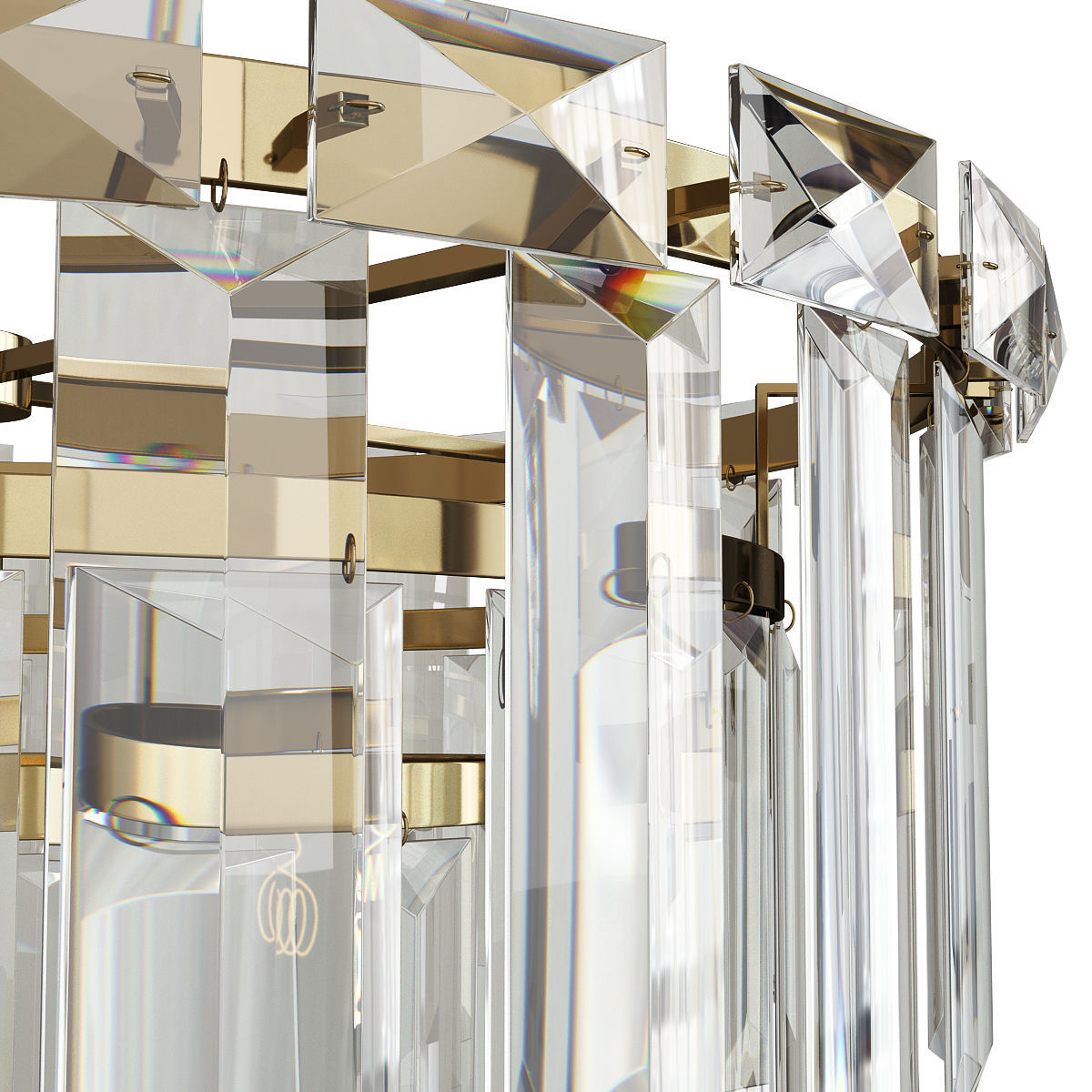 Arden Chandelier Low-poly 3D model_1