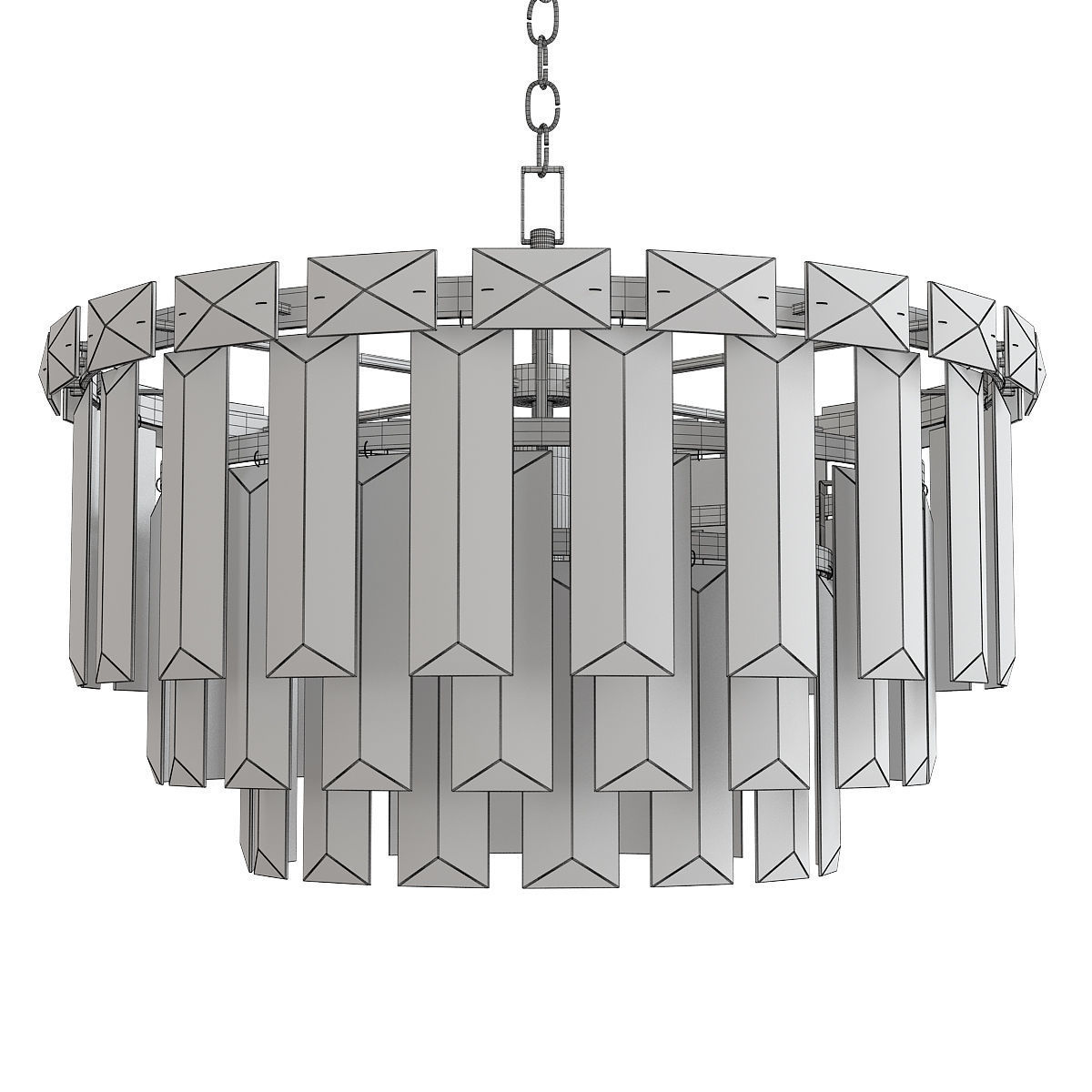 Arden Chandelier Low-poly 3D model_2