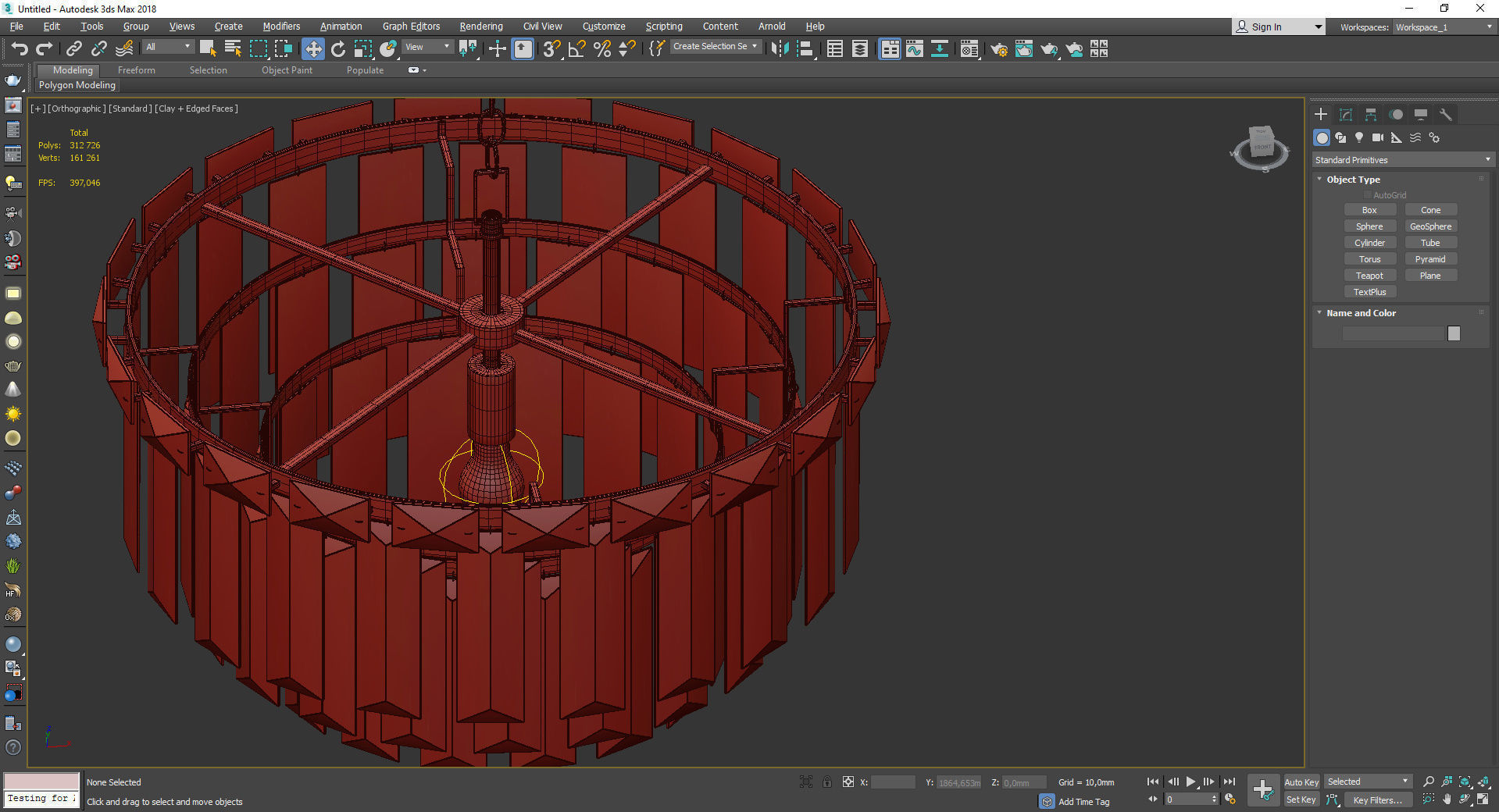 Arden Chandelier Low-poly 3D model_5