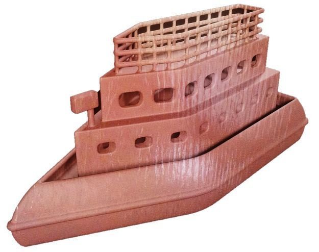 Classic Wooden Ship Low-poly 3D model_2