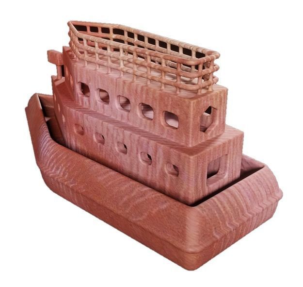 Classic Wooden Ship Low-poly 3D model_1