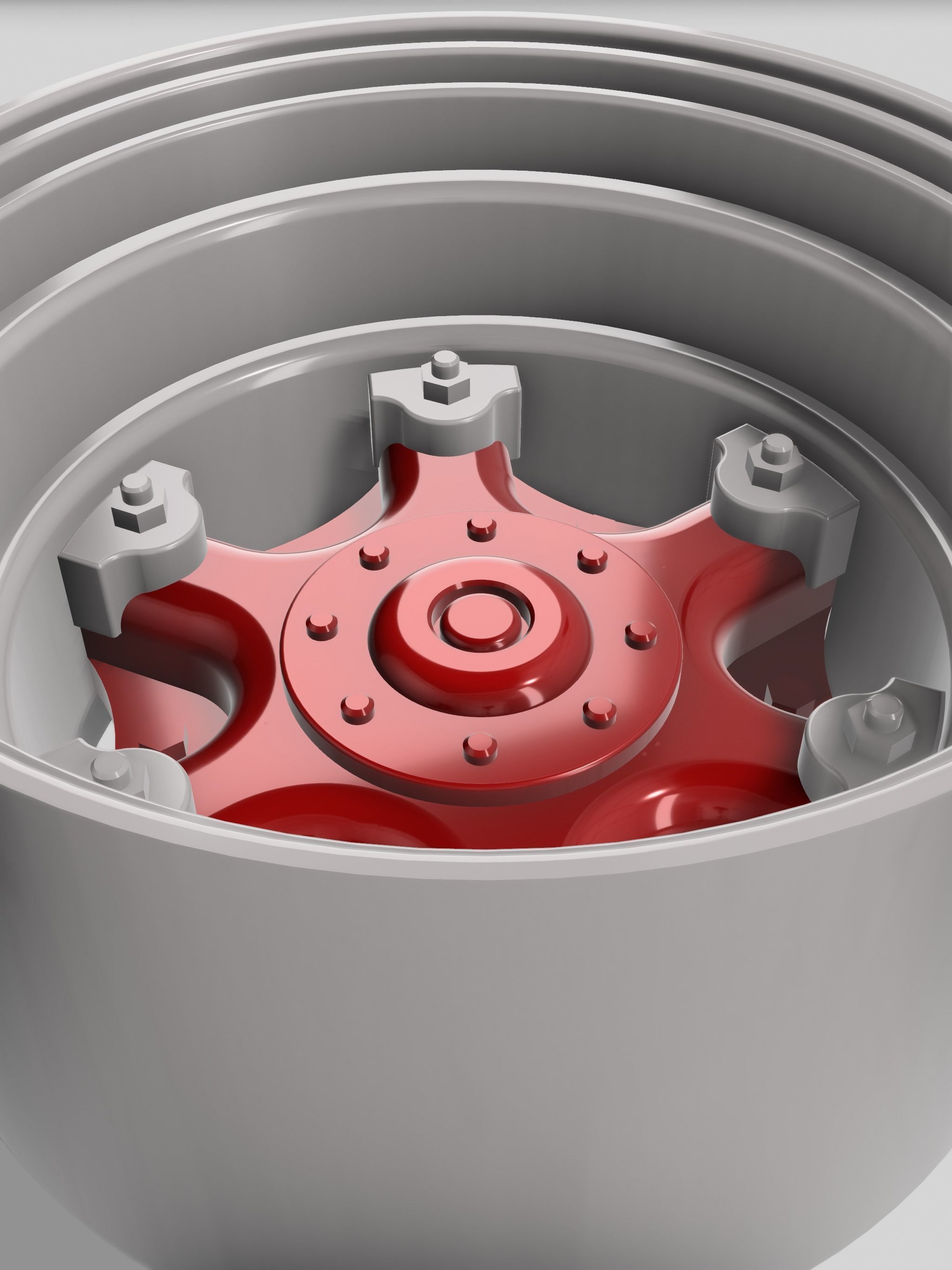 BIG RIG Dayton Split Rim 6 spokes Classic Mack Truck 3D print model_13