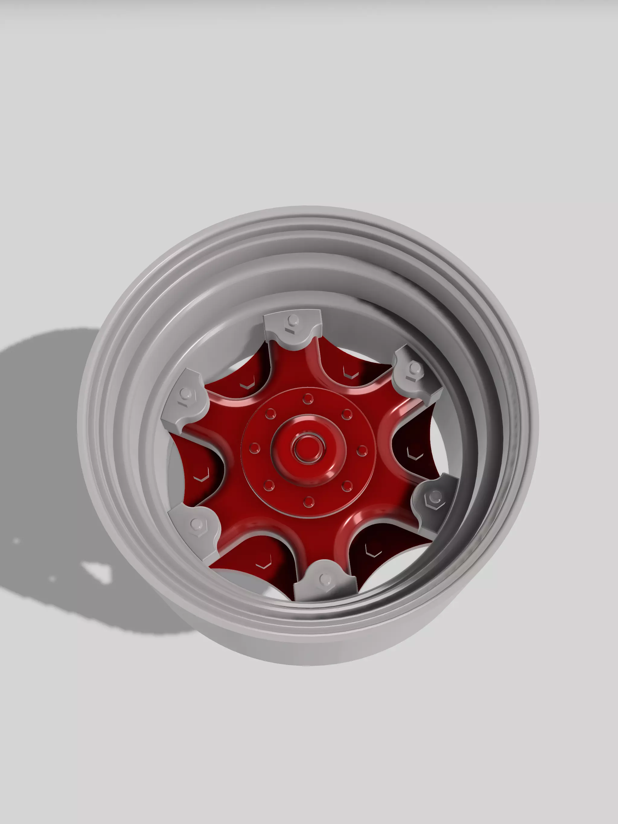 BIG RIG Dayton Split Rim 6 spokes Classic Mack Truck 3D print model_0