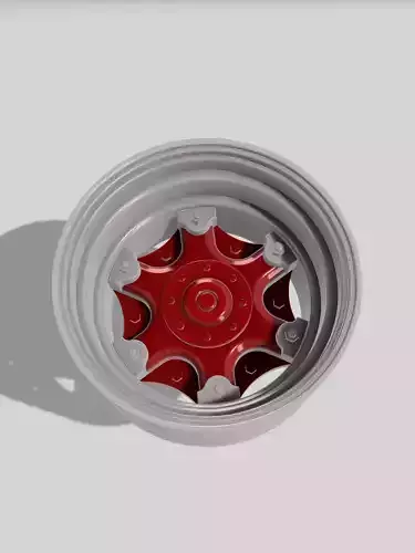BIG RIG Dayton Split Rim 6 spokes Classic Mack Truck 3D print model