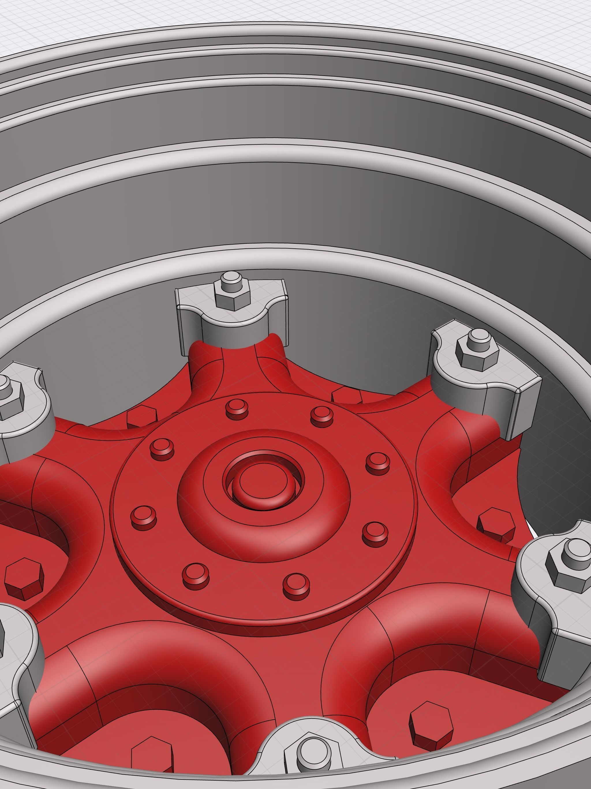 BIG RIG Dayton Split Rim 6 spokes Classic Mack Truck 3D print model_7