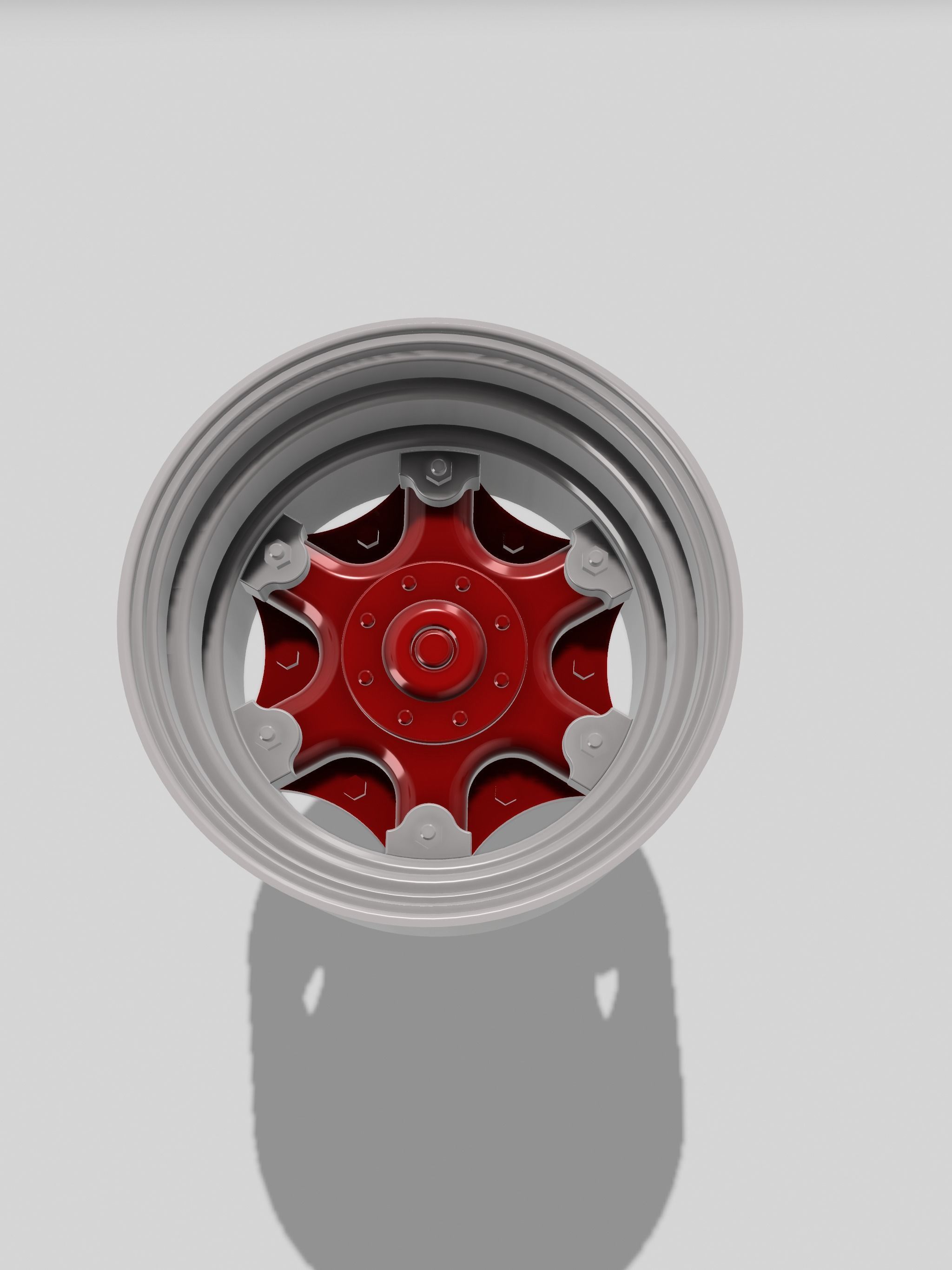 BIG RIG Dayton Split Rim 6 spokes Classic Mack Truck 3D print model_11