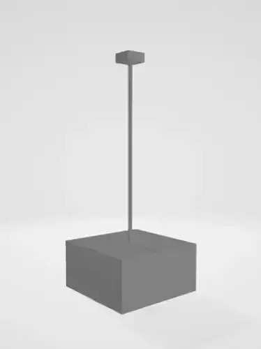 Lampp box with lamp on top