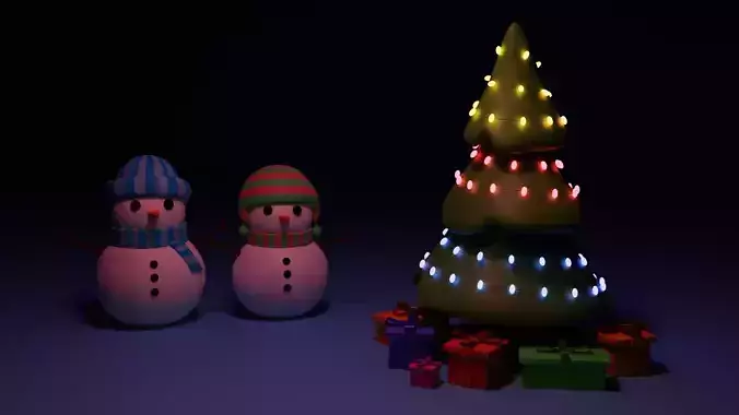 New Year snowmen