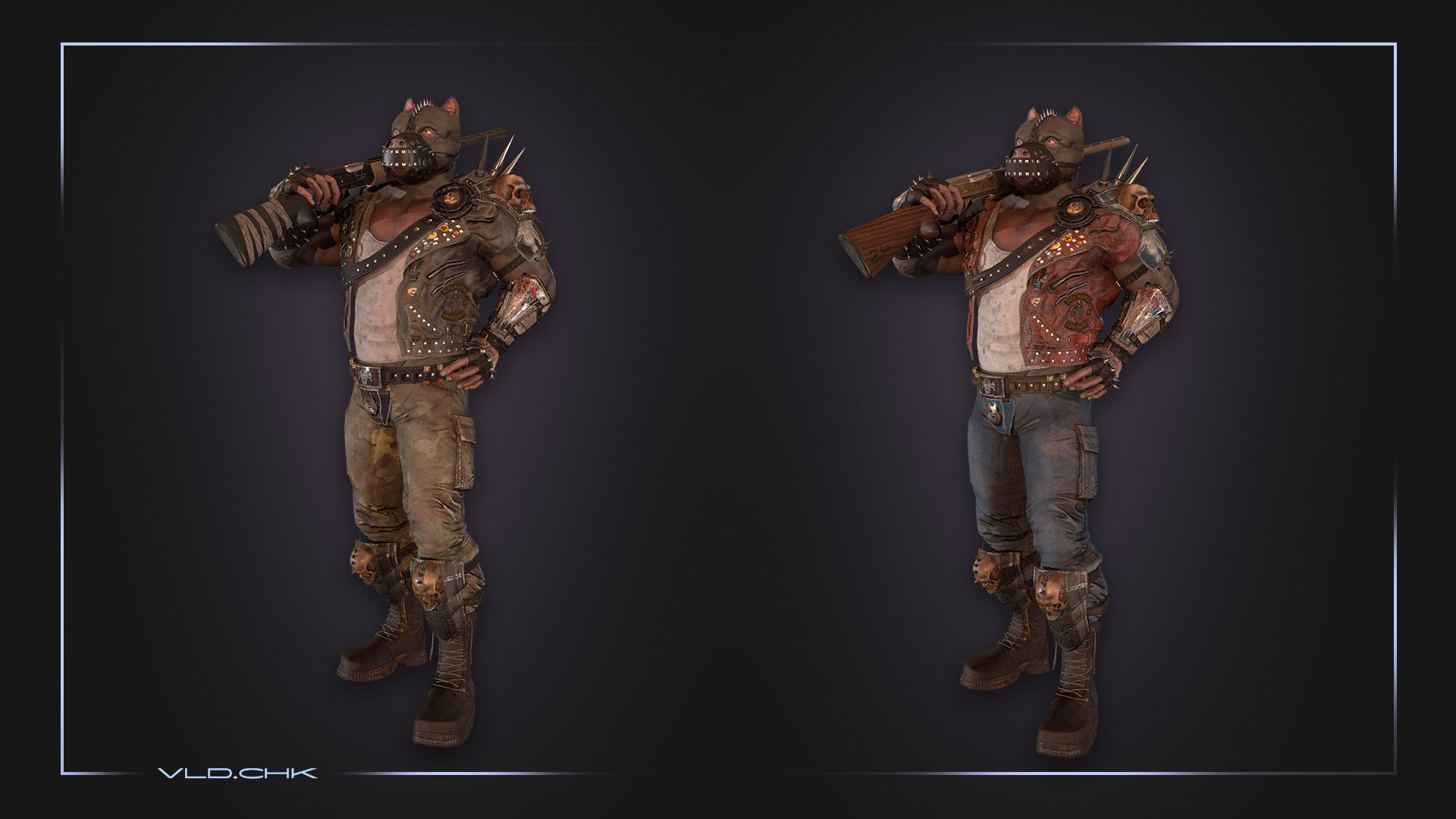 DogMan unreal engine unity Low-poly 3D model_5