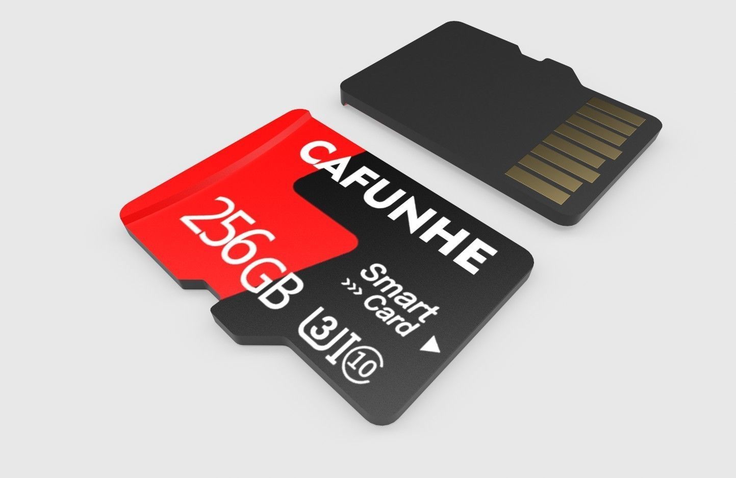 Micro SD Card M13 Low-poly 3D model_9