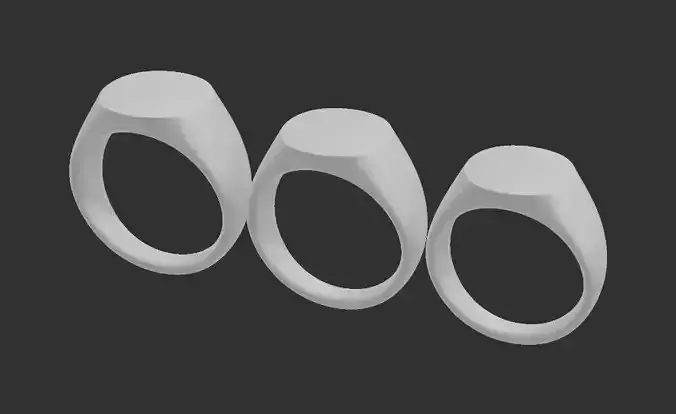 Gents signet ring set