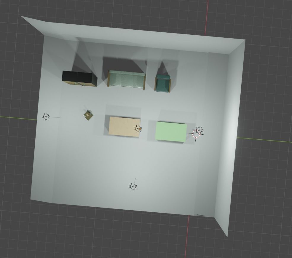 Kitchen Furniture Free low-poly 3D model_11