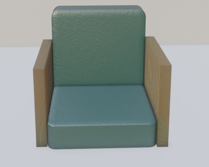 Kitchen Furniture Free low-poly 3D model_1